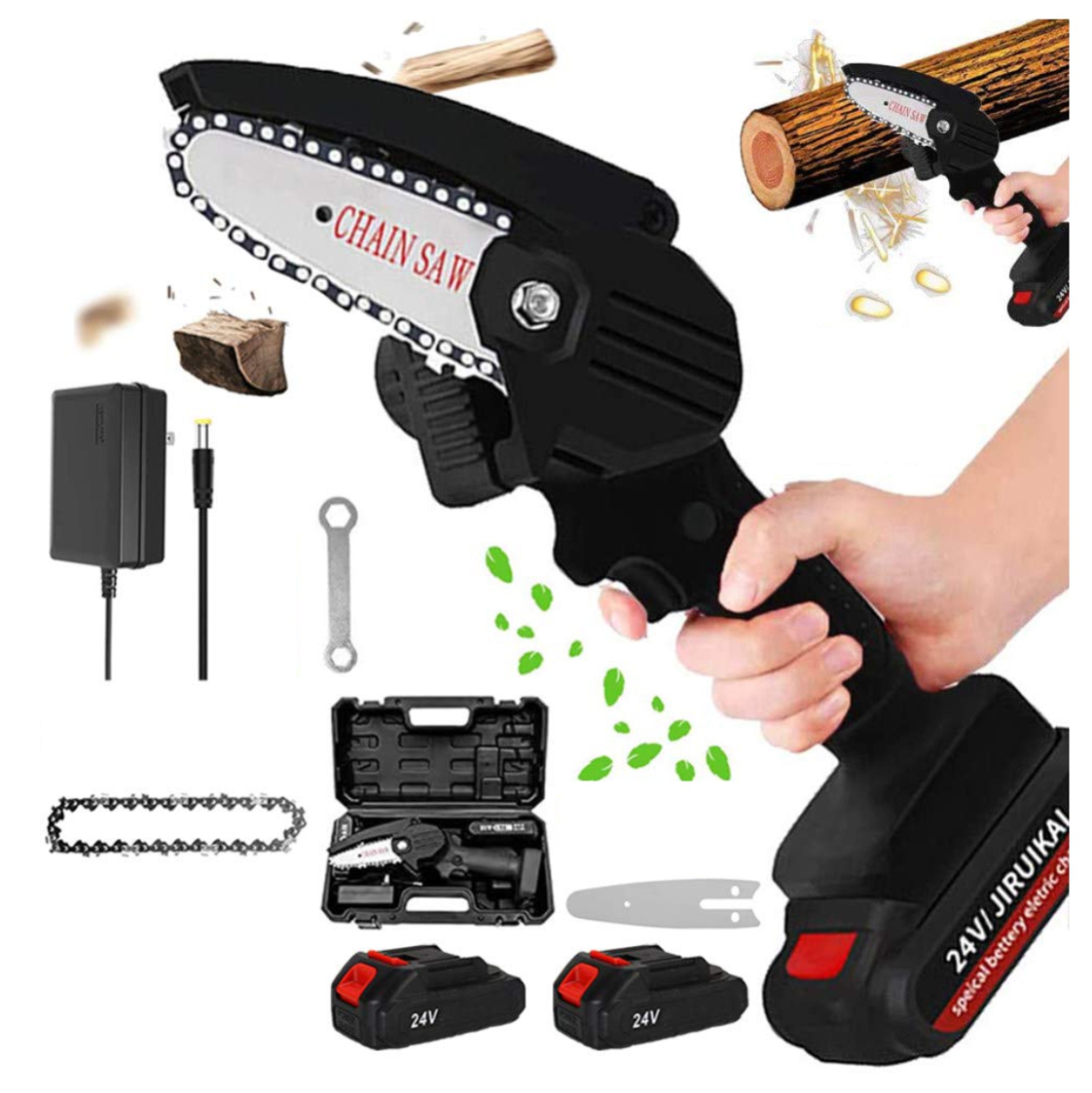 Miniatura 5 de Mini Motosierra De Mano Portátil 2 Bater